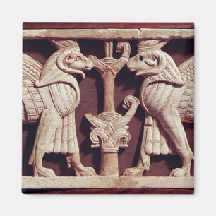 Verlichting met twee griffons uit Arslan Tash Magneet