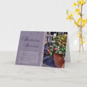 Verlichting op zaterdag - Bijbelverse Kaart (Gele Bloem)