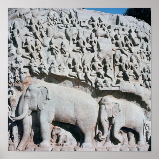 Verlichting over Arjuna's straf Poster (Voorkant)