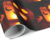Verlichting pompoen Halloween inpakpapier (Rol Hoek)