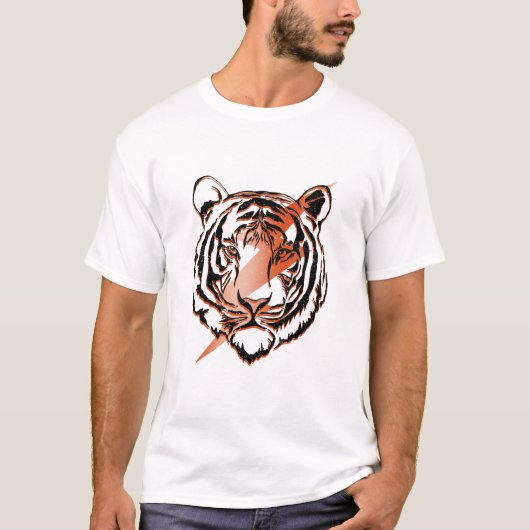 Verlichting snelle tijger t-shirt (Voorkant)