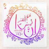 verlichting van angst glazen onderzetter (Voorkant)