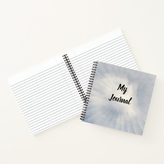 Verlichting van de achtergrond van de zon notitieboek (Binnen)