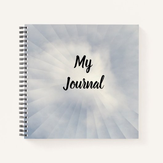 Verlichting van de achtergrond van de zon notitieboek (Voorkant)