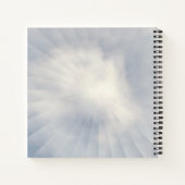 Verlichting van de achtergrond van de zon notitieboek (Achterkant)