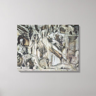 Verlichting van de Apotheose van keizer Antoninus Canvas Afdruk