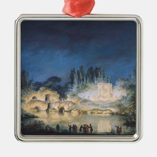 Verlichting van de Belvedere bij de Metalen Ornament (Voorkant)