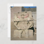 Verlichting van de Egyptische huisgod, Bes Briefkaart (Voorkant / Achterkant)