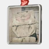 Verlichting van de Egyptische huisgod Bes Metalen Ornament (Links)