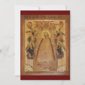 Verlichting van de geest Moeder van God gebedskaar Bedankkaart (Voorkant)