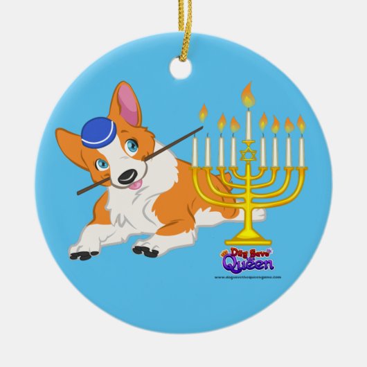 Verlichting van de Menorah- Ornament (Voorkant)