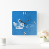 Verlichting van de Menorah Vierkante Klok (Huis)