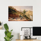 Verlichting van de mijn van Enrequita (0106A) Poster (Thuiskantoor)