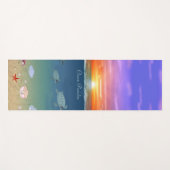 Verlichting van de oceaanzonsopgang, schildpadden, yogamat (Voorkant (horizontaal))