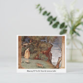 Verlichting van de sint-klare door Lorenzo Lotto Briefkaart (Staand voorkant)