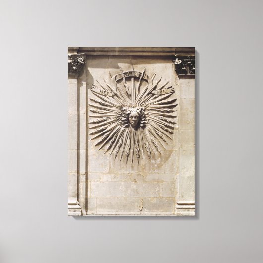 Verlichting van de zon van de gevel canvas afdruk (Voorkant)