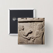 Verlichting van de zoon van King Araras Vierkante Button 5,1 Cm (Voorkant /achterkant)