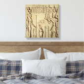 Verlichting van een farao canvas afdruk (Insitu (Slaapkamer))