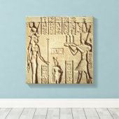 Verlichting van een farao canvas afdruk (Insitu (Houten vloer))