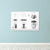 Verlichting van een grote stad canvas afdruk (Insitu (Houten vloer))