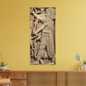 Verlichting van een krijger canvas afdruk (Insitu (Woonkamer))