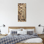 Verlichting van een krijger canvas afdruk (Insitu (Slaapkamer))