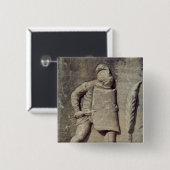 Verlichting van een Romeinse soldaat Vierkante Button 5,1 Cm (Voorkant /achterkant)