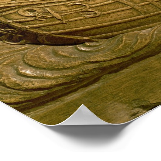 Verlichting van een Venetiaanse galleon Poster (Hoek)