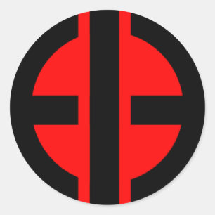 Verlichting van gebastde Logo ticker Ronde Sticker