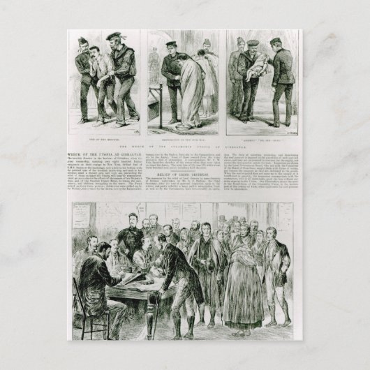 Verlichting van het Ierse noodlot Briefkaart (Voorkant)