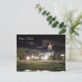 Verlichting van het staatskapitaal van de staat Co Briefkaart (Staand voorkant)