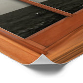 Verlichting van het venster Fake - Omineuze witte  Poster (Hoek)