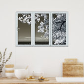 Verlichting van het venster Fake - Ominous White B Poster (Keuken)