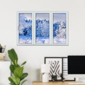 Verlichting van het venster van de Fake - Verse sn Poster (Thuiskantoor)