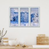 Verlichting van het venster van de Fake - Verse sn Poster (Keuken)