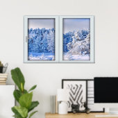 Verlichting van het venster van de Fake - Verse sn Poster (Thuiskantoor)