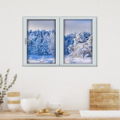 Verlichting van het venster van de Fake - Verse sn Poster (Keuken)