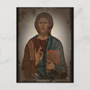 Verlichting van Jezus Briefkaart