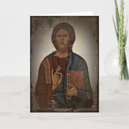 Verlichting van Jezus Feestdagen Kaart