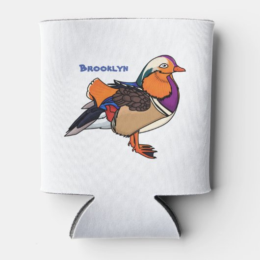 Verlichting van kleurrijke mandarijneenden blikjeskoeler (Voorkant)