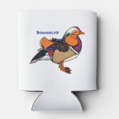 Verlichting van kleurrijke mandarijneenden blikjeskoeler (Achterkant)