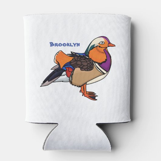 Verlichting van kleurrijke mandarijneenden blikjeskoeler (Achterkant)