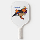Verlichting van kleurrijke mandarijneenden pickleball paddle (Achterkant)