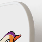 Verlichting van kleurrijke mandarijneenden pickleball paddle (Links Detail)