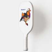Verlichting van kleurrijke mandarijneenden pickleball paddle (Links)