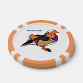 Verlichting van kleurrijke mandarijneenden poker chips (Enkel)