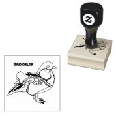 Verlichting van kleurrijke mandarijneenden rubberstempel (Gestempeld)