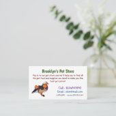 Verlichting van kleurrijke mandarijneenden visitekaartje (Staand voorkant)