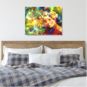 Verlichting van Liefde Canvas Afdruk (Insitu (Slaapkamer))