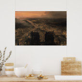 Verlichting van Notre Dame Poster (Keuken)